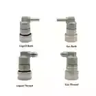 Beer Corny Keg Connectors Stainless Steel Ball Lock Set, Gas & Liquid Cornelius