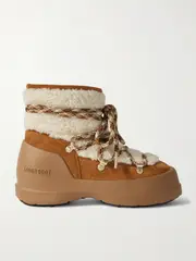 [Moon Boot] Moon Boot - Luna Shearling Snow Boots - Tan - IT35 IT 35 Brown