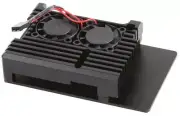 ACTIVE HEATSINK CASE, PI4, BLACK, ENCLOSURES & 19" CABINET RACKS FOR CYNTECH