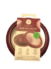 NEW! Onion Food Saver Stretch Storage Pod Silicone, Food- Safe Material Purple