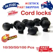 10/30/50/100X Round Ball Cord Locks Toggles Stops Drawstring Rope Cord Lock AU
