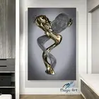 Couple Wall Art | 3D Effect Art Home Decor, Love Art, Modern Home Canvas Prints