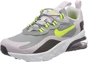 [Nike] Boys AIR MAX 270 RT (PS) Running Shoe, Particle Grey Lemon Venom Iced Lilac Off Noir, 2.5 UK