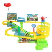 DIY Assembling Electric Speed Racing Rail Train Car Set With Light Music For Kids Children Gift Toys
