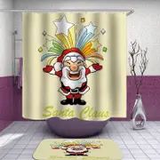 Happy Santa Claus Shower Curtain