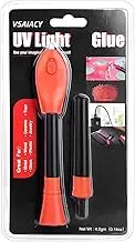 UV Glue kit with Light, UV Light Glue Pen Kit 5 Seconds Plastic Welder UV Light Repair Pen,Super Strong Bonding Tool,Clear Adhesive Liquid(One Pen+Refill Pen)