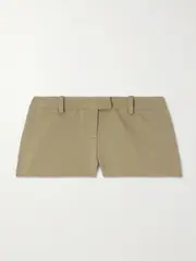 [The Frankie Shop] The Frankie Shop - Roma Twill Shorts - Army green - XS XS Green