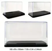 New Display Case Box Suitable for Lego Cars Figurines Flat Black Base Stackable