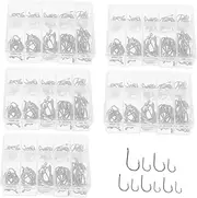 BESPORTBLE 5 Sets Fishing Tackle Kit with Barbed Carbon Steel Worm Hooks Portable Plastic Box for Bass Trout and Catfish Fishing Activities Enhanced Bait Efficiency and Durable Design
