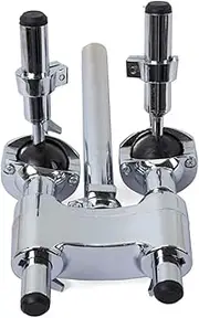 ibasenice Percussion Drum Cowbell Accessory Drum Tom Bracket Clamp Cymbal Stand Cow Bell Professional Bracket Iron Connecting Clamp Holder Drum Holder Base Plinth Stand Bevel Bracket Rod