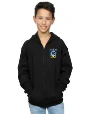 Absolute Cult Harry Potter Boys Ravenclaw Crest Breast Print Zip Up Hoodie Black 9-11 Years