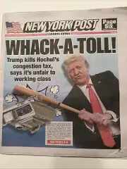 NEW YORK POST NEWSPAPER THURSDAY FEBRUARY 20/2025 WHACK -A-TOLL !