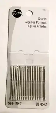 Dritz Sharps Aiguilles Pointues sewing Needles 20/pc #11281
