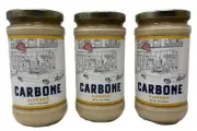 3-Pack Carbone Alfredo Sauce - 15 OZ (45 OZ Total), Gourmet Italian Flavor
