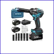Premium 1/2" Cordless Impact Wrench Set with 6 Sockets - Ultimate DIY Companion