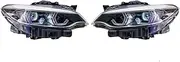 Car Compatible For BMW 2 Series F22 F87 M2 Headlight 2014-2019 Upgrade Modified New DRL Dynamic Turn Signal LED Headlight Auto Accessories(Halogen Headlight)