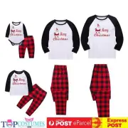 Kids Adult Family Matching Christmas Pajamas Sleepwear Nightwear Pyjamas