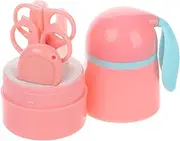 KOCKSHION Nail Care Electric Nail Trimmer Scissors File Tweezers with Cute Case Essential Newborn Grooming Kit for Fingernail Toenail Maintenance
