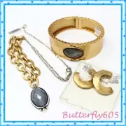 Brighton Golden Moon Bangle Sol E Luna Bangle Bracelet Earrings Necklace Set NWT
