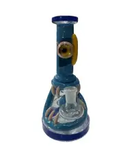 Monster Design 7" Hookah Glass Water Pipe Bong Bubbler W/ Percolator Recycler