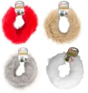 Fuzzy Craft Stems 9 Feet - Red, Lion Mane, Grey & White