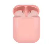 I10 Touch Wireless Bluetooth Headset Magnetic Attractor Contact Charging - Pink
