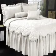 Phase 2 Magnifico Antique White Jacquard Bedspread Set (Double, Queen)