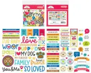 Doodlebug Odds & Ends Chit Chat Die-Cuts-Doggone Cute - 2 Pack