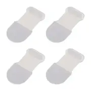 4pcs Anti-Lost Anti Dust Plug, USB Type C Port Dust Covers Caps for Phone, Clear