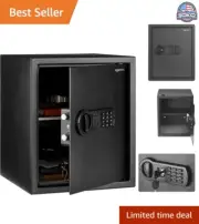 Electronic Keypad Lock Home Security Safe - Protect Valuables, 1.52 Cubic Feet