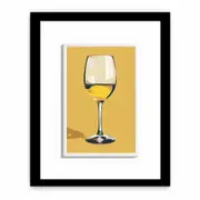 White Wine Framed Print