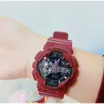 G-SHOCK 酒紅色手錶