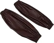 [BESPORTBLE] 1 Pair Waterproof Sleeve Dishwashing Kitchen Sleeves Cooking Arm Covers Cleaning Arm Covers Fitness Wrist Guard Heavy Duty Wrist Wraps Brown Pu