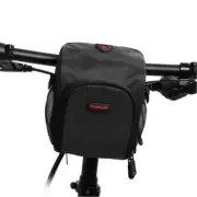 Waterproof Bicycle Front Handlebar Bag Multifunctional Riding Bag (Black)