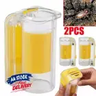 2PCS Plunger Catcher Plush Marker Bottle Queen Bee Marking Cage Beekeepers Tool