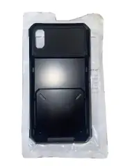 Black 12 pro Iphone case with business card holder