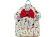 Minnie Mickey Loungefly Mickey Friends Disney 100 AOP Ear Holder Women's Mini Backpack Multi-Coloured, multi-coloured, Taglia unica