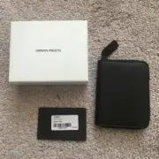 COMMON PROJECTS Zip Coin Purse Black Boxed Leather