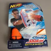 Hasbro NERF Super Soaker Battle Shield & Soaker Burst Ages 6+ White Team VTG