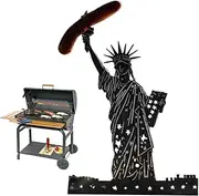 Sausage Holder for Grill | Metals Griller Holder for Hot Dog - Multi-Functional Meat Skewers Grilling Rack for Camping Barbeque Backyard Party Picnic
