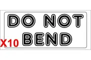 DO NOT BEND shipping label adhesive warning mailing sticky sticker 56x25mm