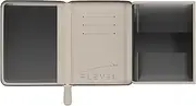 [Flevel] V2 Pilot document holder, Pilot wallet, Real Leather. RFID-Blocking, Travel Wallet, Stylish Travel Companion for Aviation Professionals, Beige, Classic