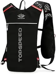 Lightweight HYD Ion Backpack Large Running Backpack Breathable Riding Backpack Black