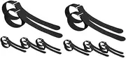 [VALICLUD] 8pairs Non- Crampons for Outdoor Activities Ice Grippers Straps for Hiking Ice Fishing and Sports Lightweight and Easy to Carry