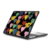 MacBook Pro 14-inch (M1 - M4) Impact Case Distressed Hearts on Black