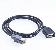 GIFAYUAN Fit for Suzuki for Subaru Car Aux Audio Input Media Data Wire Plug to USB Adapter Conector