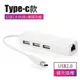 【3C小站】USB-C轉網路 USB-C轉RJ45 USB-C轉USB2.0 HUB 集線器 MAC轉接線 MAC轉網路