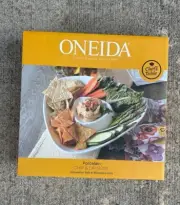 Oneida Chef's Table Fine Porcelain Chip & Dip Bowl Brand New In Box