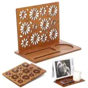 Book Holder Wooden Book Stand for Reading Rest Page Marker Nightstands