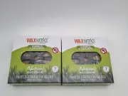 2 X Waxworks Citronella And Sandalwood Mozzie Coils W Black Terracotta Diffuser